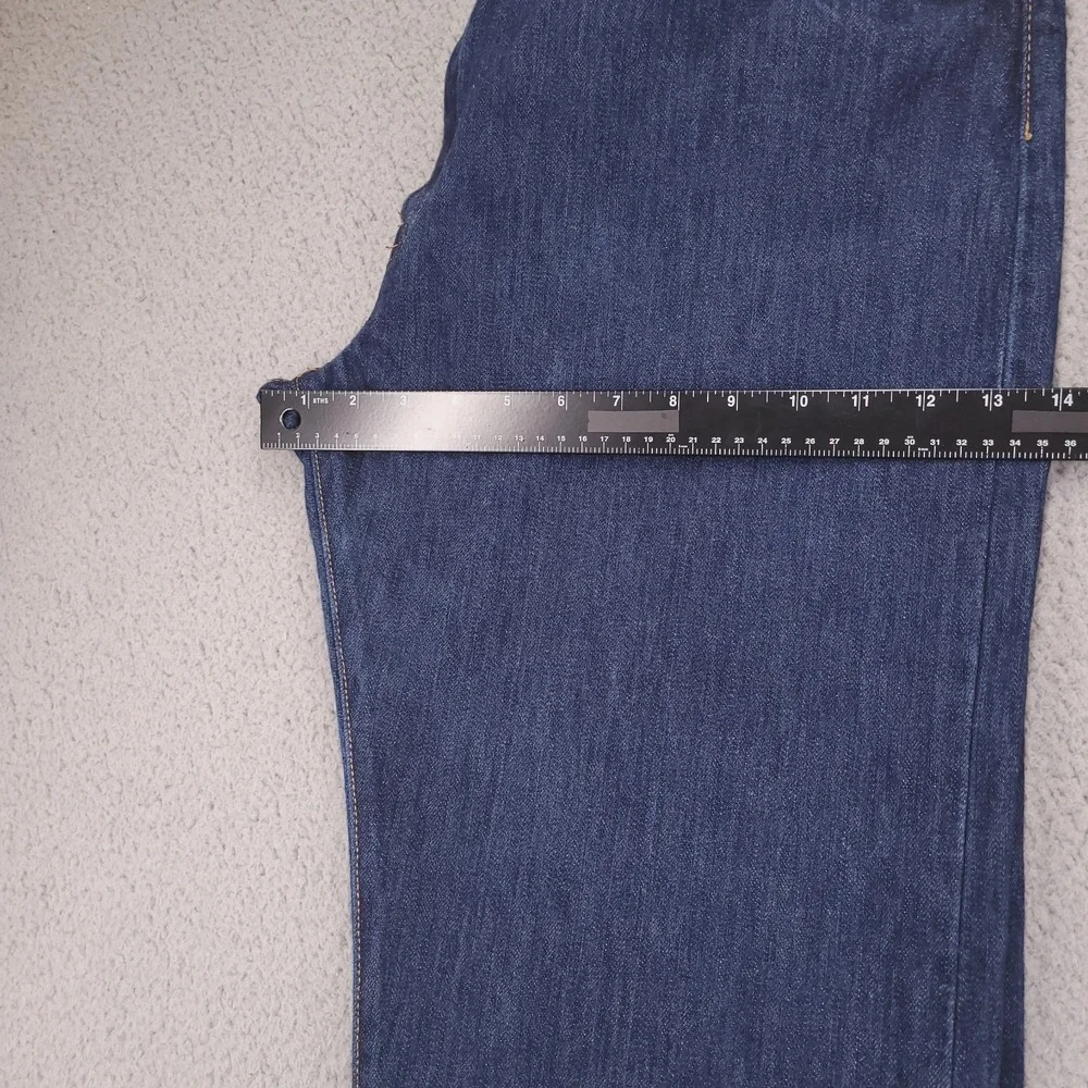 LEVIS 501 Jeans Mens Size 40x30 Classic Fit Straight Button Fly Dark Wash Denim
